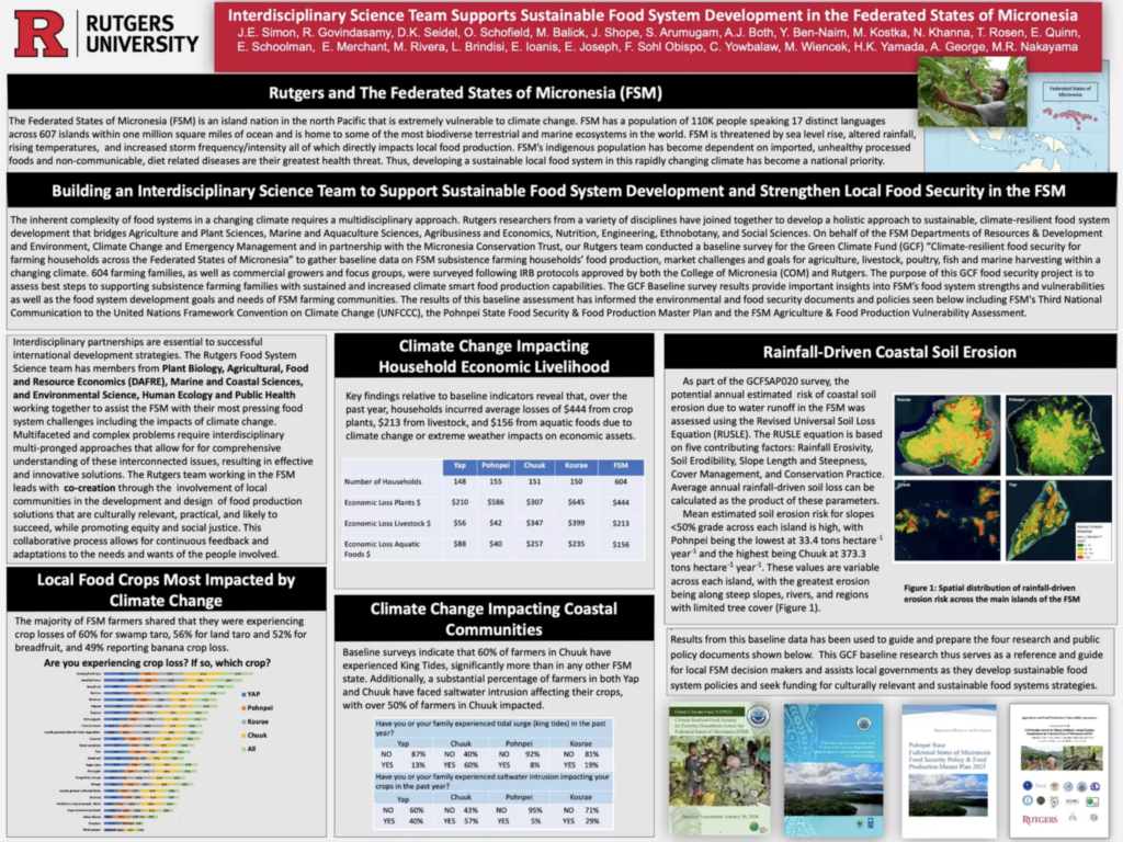 Interdisciplinary Science Team Supports Sustainable Food System Development in the Federated States of Micronesia